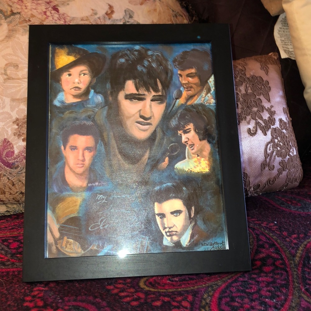 Elvis reproduction print